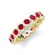 3 - Zhuri 3.00 mm Ruby Eternity Band 