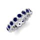 3 - Zhuri 3.00 mm Blue Sapphire Eternity Band 