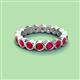 2 - Zhuri 3.00 mm Ruby Eternity Band 