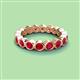 2 - Zhuri 3.00 mm Ruby Eternity Band 