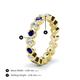 4 - Zhuri 3.00 mm Blue Sapphire and Diamond Eternity Band 