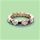 2 - Zhuri 3.00 mm Blue Sapphire and Diamond Eternity Band 