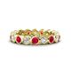 1 - Zhuri 3.00 mm Ruby and Diamond Eternity Band 