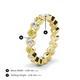 4 - Zhuri 3.00 mm Yellow Diamond and White Lab Grown Diamond Eternity Band 