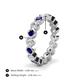 4 - Zhuri 3.00 mm Blue Sapphire and Lab Grown Diamond Eternity Band 
