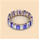 2 - Victoria 5x3 mm Emerald Cut Tanzanite and Lab Grown Diamond Eternity Band 