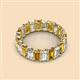 2 - Victoria 5x3 mm Emerald Cut Citrine and Lab Grown Diamond Eternity Band 