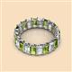 2 - Victoria 5x3 mm Emerald Cut Peridot and Lab Grown Diamond Eternity Band 