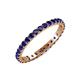 4 - Audrey 2.70 mm Blue Sapphire U Prong Eternity Band 
