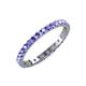 4 - Audrey 2.70 mm Tanzanite U Prong Eternity Band 