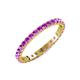 4 - Audrey 2.70 mm Amethyst U Prong Eternity Band 