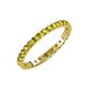 4 - Audrey 2.70 mm Yellow Diamond U Prong Eternity Band 