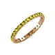 4 - Audrey 2.70 mm Yellow Diamond U Prong Eternity Band 