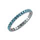 4 - Audrey 2.70 mm London Blue Topaz U Prong Eternity Band 