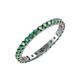 4 - Audrey 2.70 mm Lab Created Alexandrite U Prong Eternity Band 