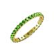 4 - Audrey 2.70 mm Green Garnet U Prong Eternity Band 