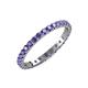 4 - Audrey 2.70 mm Iolite U Prong Eternity Band 