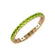4 - Audrey 2.70 mm Peridot U Prong Eternity Band 