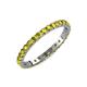 4 - Audrey 2.70 mm Yellow Diamond U Prong Eternity Band 