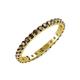 4 - Audrey 2.70 mm Smoky Quartz U Prong Eternity Band 