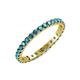4 - Audrey 2.70 mm London Blue Topaz U Prong Eternity Band 