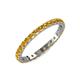 4 - Audrey 2.70 mm Citrine U Prong Eternity Band 