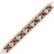 2 - Abril 3.80 mm Round Rhodolite Garnet and Lab Grown Diamond Eternity Tennis Bracelet 
