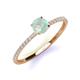3 - Hannah 6.00 mm Classic Round Opal and Diamond Engagement Ring 
