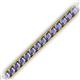 2 - Abril 3.80 mm Round Tanzanite Eternity Tennis Bracelet 