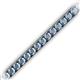 2 - Abril 3.80 mm Round Aquamarine Eternity Tennis Bracelet 