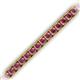2 - Abril 3.80 mm Round Rhodolite Garnet Eternity Tennis Bracelet 