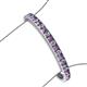3 - Abril 3.80 mm Round Amethyst and Diamond Eternity Tennis Bracelet 