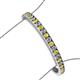 3 - Abril 3.80 mm Round Yellow Sapphire and Diamond Eternity Tennis Bracelet 