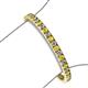 3 - Abril 3.80 mm Round Yellow Sapphire and Diamond Eternity Tennis Bracelet 