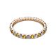2 - Audrey 2.70 mm Citrine and Diamond U Prong Eternity Band 
