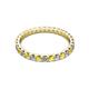 2 - Audrey 2.70 mm Yellow Sapphire and Diamond U Prong Eternity Band 