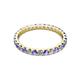 2 - Audrey 2.70 mm Tanzanite and Diamond U Prong Eternity Band 