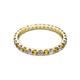 2 - Audrey 2.70 mm Citrine and Diamond U Prong Eternity Band 