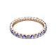 2 - Audrey 2.70 mm Tanzanite and Diamond U Prong Eternity Band 