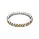 2 - Audrey 2.70 mm Citrine and Diamond U Prong Eternity Band 