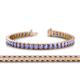 1 - Abril 3.80 mm Round Tanzanite Eternity Tennis Bracelet 