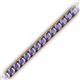 2 - Abril 3.80 mm Round Tanzanite Eternity Tennis Bracelet 