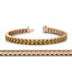 1 - Abril 3.80 mm Round Citrine Eternity Tennis Bracelet 