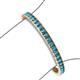 3 - Abril 3.80 mm Round London Blue Topaz Eternity Tennis Bracelet 