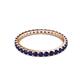 3 - Audrey 2.00 mm Blue Sapphire U Prong Eternity Band 