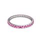 3 - Audrey 2.00 mm Pink Sapphire U Prong Eternity Band 