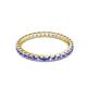 3 - Audrey 2.00 mm Tanzanite U Prong Eternity Band 