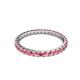 3 - Audrey 2.00 mm Pink Tourmaline U Prong Eternity Band 