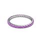 3 - Audrey 2.00 mm Amethyst U Prong Eternity Band 