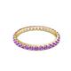 3 - Audrey 2.00 mm Amethyst U Prong Eternity Band 